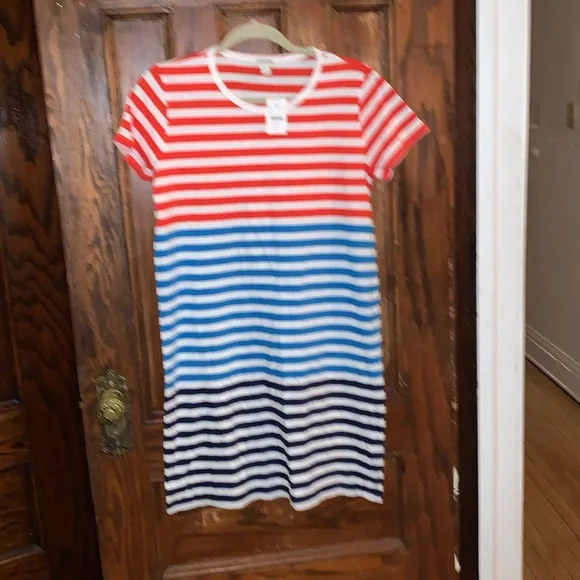 NWT J Crew Colorblock T Shirt Dress - Picture 4 of 4